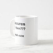 Unispruch "Klausuren schieben?" Geschenk Studenten コーヒーマグカップ (正面左)