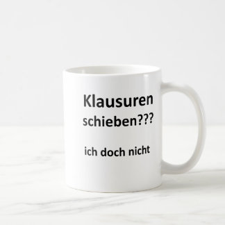 Unispruch "Klausuren schieben?" Geschenk Studenten コーヒーマグカップ