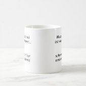 Unispruch "Kontostand = Dozent" Studenten コーヒーマグカップ (中央)