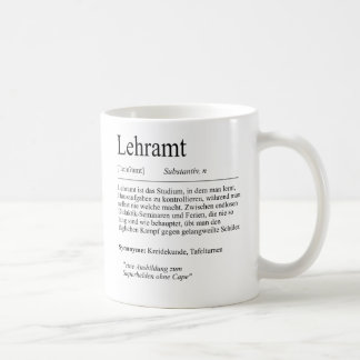 Unispruch "Lehramt" Geschenk, Studenten コーヒーマグカップ