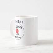 Unispruch "like a proton" Geschenk, Studenten コーヒーマグカップ (正面左)