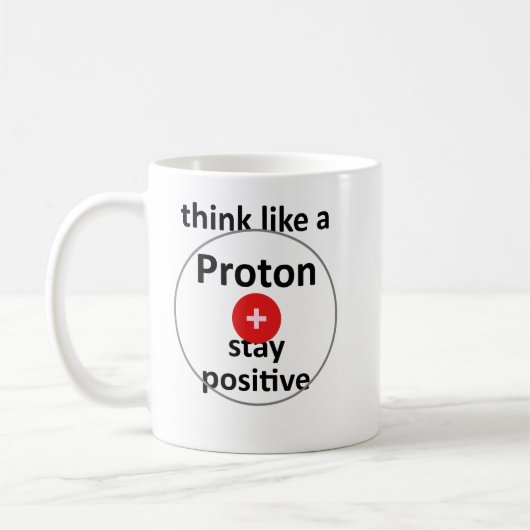 Unispruch "like a proton" Geschenk, Studenten コーヒーマグカップ (左)