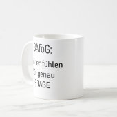 Unispruch "reicher für 3d" Geschenk, Studenten コーヒーマグカップ (正面左)