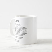 Unispruch "Studium" Geschenk, Studenten コーヒーマグカップ (正面左)