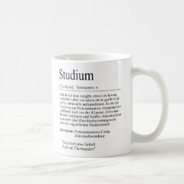 Unispruch "Studium" Geschenk, Studenten コーヒーマグカップ