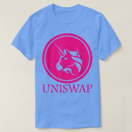 Uniswap Defiスワッププロトコル暗号通貨 Tシャツ (デザイン正面)