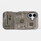 UNIT-77 #002: オービタル・バスティオン 2152 iPhone 16ケース (裏面横)