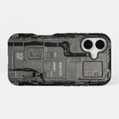 UNIT-77 #036: ニューラルゲートウェイ ABCFE93 iPhone 16ケース (裏面横)