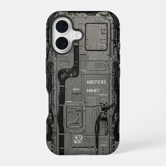 UNIT-77 #036: ニューラルゲートウェイ ABCFE93 iPhone 16ケース (裏面)
