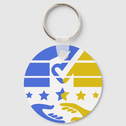 Unite and Shine:コラボレーションのビジョン キーホルダー (正面)