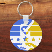 Unite and Shine:コラボレーションのビジョン キーホルダー (正面)