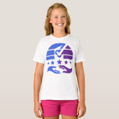 Unite and Shine:コラボレーションのビジョン Tシャツ (正面フル)
