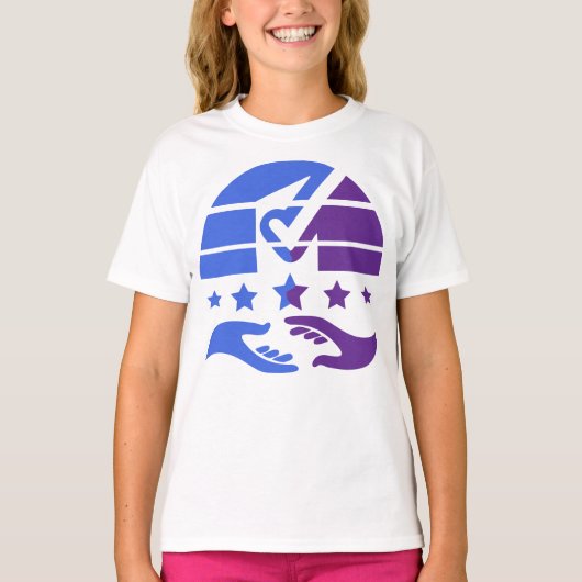 Unite and Shine:コラボレーションのビジョン Tシャツ (正面)