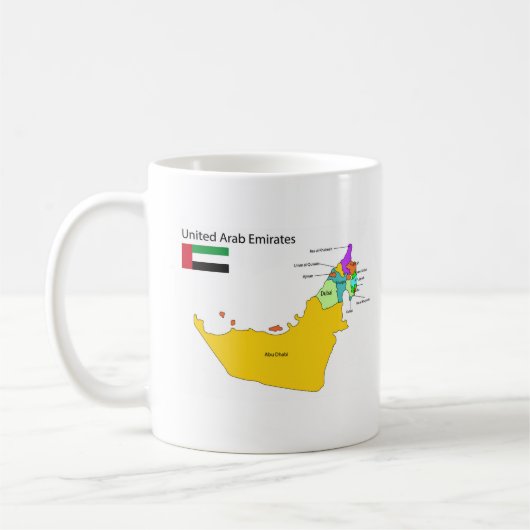 United Arab Emirates Gulf heritage souvenir gifts コーヒーマグカップ (左)
