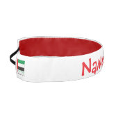 United Arab Emirates UAE Flag Red Personalize Name アスレチックヘッドバンド (左)
