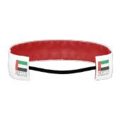 United Arab Emirates UAE Flag Red Personalize Name アスレチックヘッドバンド (裏面)