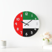 United Arab Emirates UAE Flag Wall Clock ラージ壁時計 (ホーム)