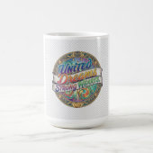 United Dreams Strong Hearts - 団結と力のTシャツ コーヒーマグカップ (中央)