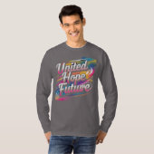 United Hope Future – ビブラントで楽観的なデザイン Tシャツ (正面フル)