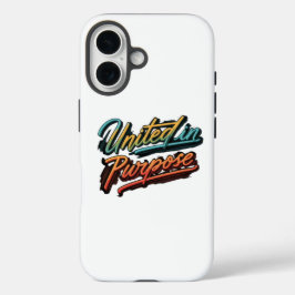 "United in Purpose" バックカバー デザイン iPhone 16ケース
