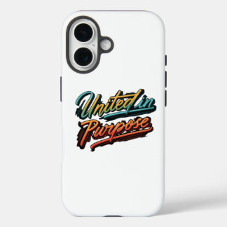 "United in Purpose" バックカバー デザイン iPhone 16ケース