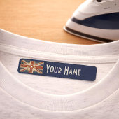 United Kingdom Art Deco Flag | Iron-On Name Label ラベル