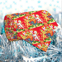 United Kingdom Coat of arms, British Flag, Red ネクタイ