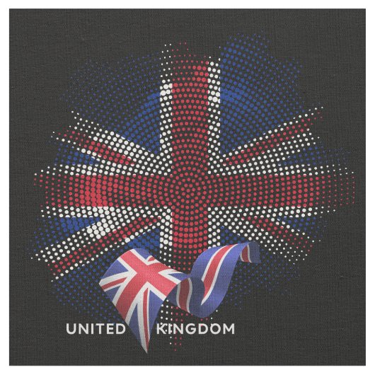 United Kingdom Flag ファブリック (クローズアップ)