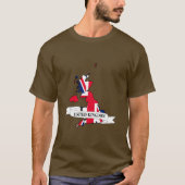 United Kingdom flag map Tシャツ (正面)