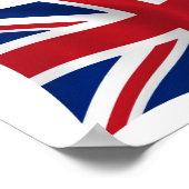 United Kingdom Flag Poster Print ポスター (角)