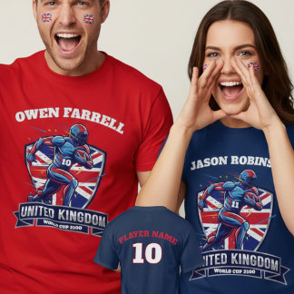 United Kingdom Gridiron Football Patriotic Athlete Tシャツ