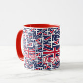 United Kingdom UK flag BY MASANSER PIXELAT マグカップ (正面左)