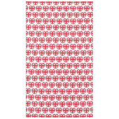 United Kingdom Union Jack Flag Heart テーブルクロス (正面)