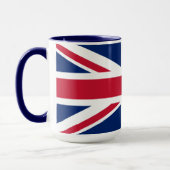 United Kingdom Union Jack Flag Personalized Mug マグカップ (左)