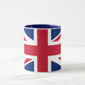 United Kingdom Union Jack Flag Personalized Mug マグカップ (中央)