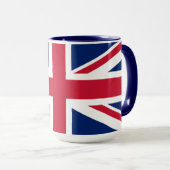 United Kingdom Union Jack Flag Personalized Mug マグカップ (正面右)