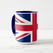 United Kingdom Union Jack Flag Personalized Mug マグカップ (正面左)