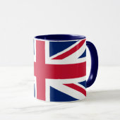 United Kingdom Union Jack Flag Personalized Mug マグカップ (正面右)