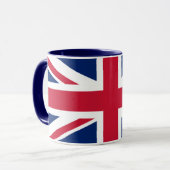 United Kingdom Union Jack Flag Personalized Mug マグカップ (正面左)