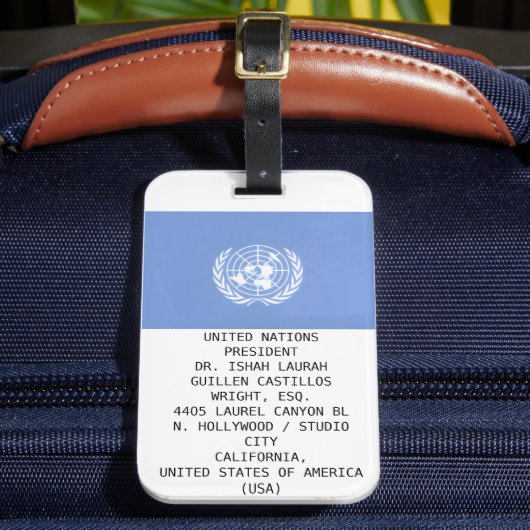 UNITED NATIONS ラゲッジタグ (正面インサイチュ2)