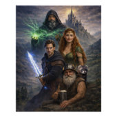United Races Epic Scene Poster | Fantasy Unity Art ポスター (正面)