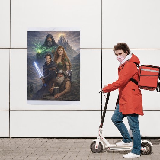 United Races Epic Scene Poster | Fantasy Unity Art ポスター