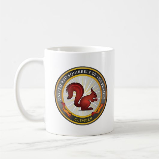 UNITED RED SQUIRRELS コーヒーマグカップ (左)