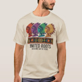 United Roots ネイティブの声を称える Tシャツ (正面)