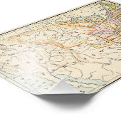 United States 1830 Historical Map Illustration フォトプリント (角)