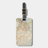 United States 1830 Historical Map Illustration ラゲッジタグ (正面縦)