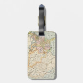 United States 1830 Historical Map Illustration ラゲッジタグ (裏面縦)