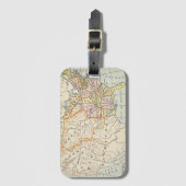 United States 1830 Historical Map Illustration ラゲッジタグ (正面縦)