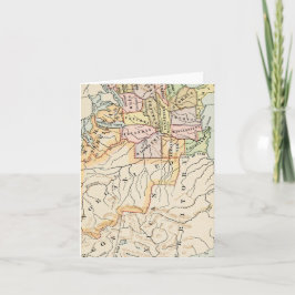 United States 1830 Historical Vintage Map シーズンカード