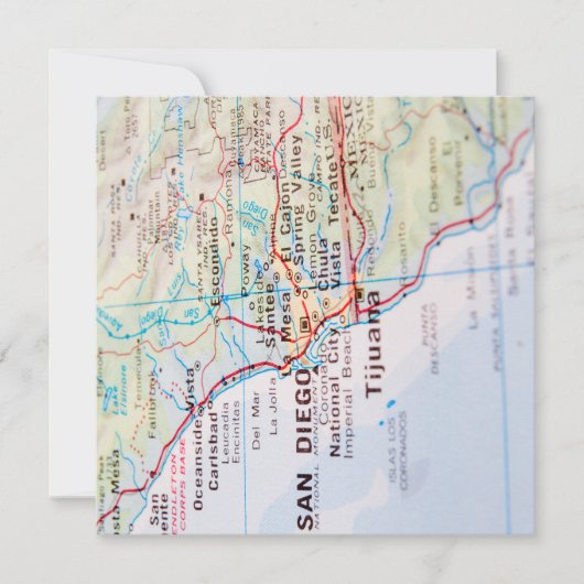 United States 1830 Historical Vintage Map シーズンカード (正面)